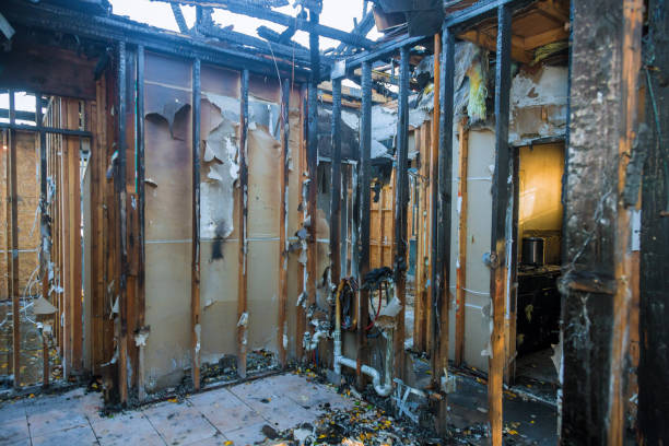 Professional Fire Damage Removal technician working in DeLisle, MS